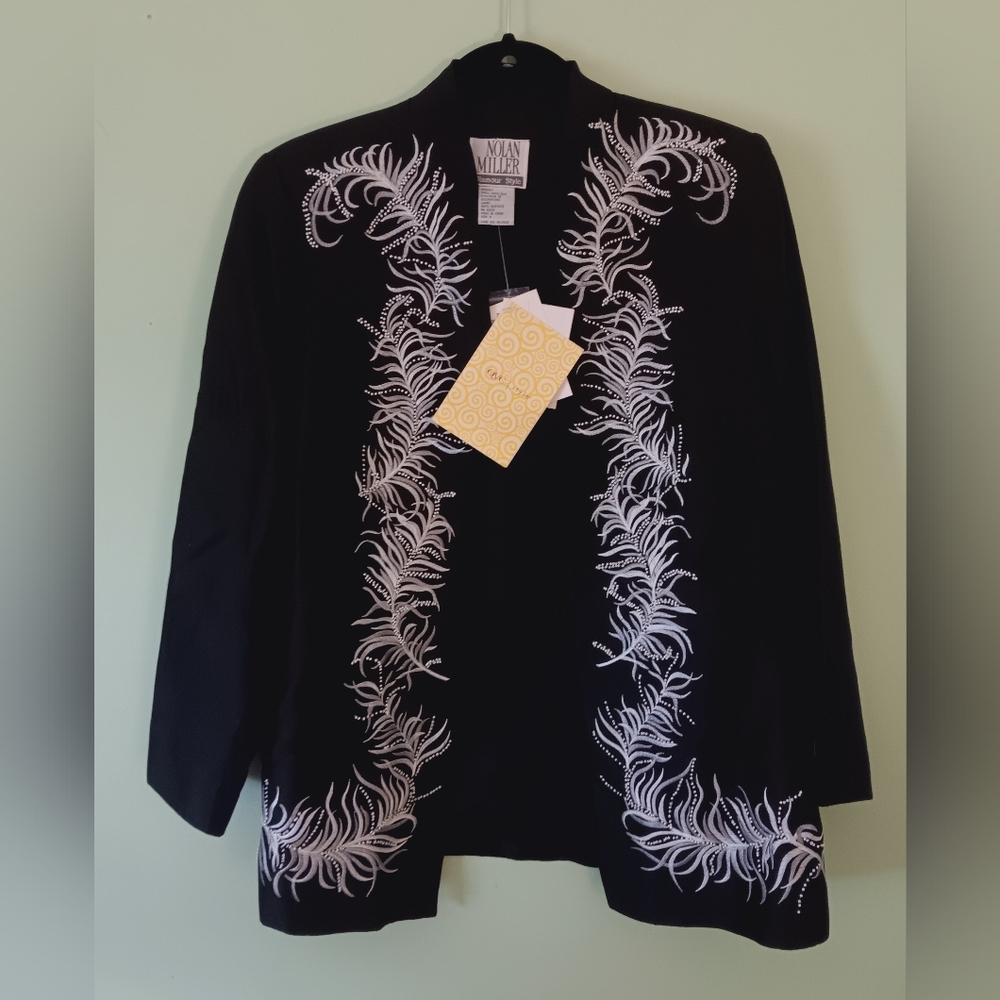 Women's QVC'S Black Silk Jacket